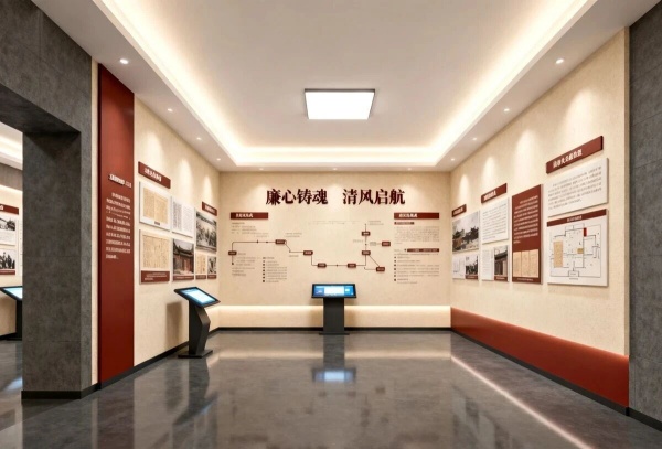 廉潔文化展廳怎么建？這套 “沉浸式 + 互動感”設計方案太贊了！