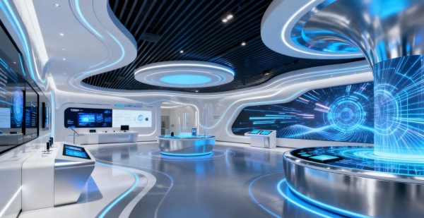 智能硬件企業展廳設計怎么做才能凸顯科技先鋒感？